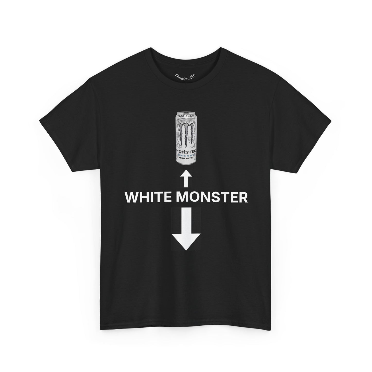 White Monster Cotton T-Shirt